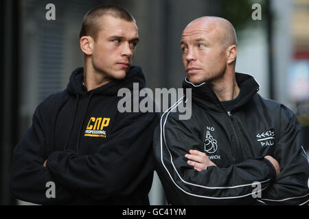 Boxen - John Murray V John Thaxton - Pressekonferenz - Manchester 235 Casino Stockfoto