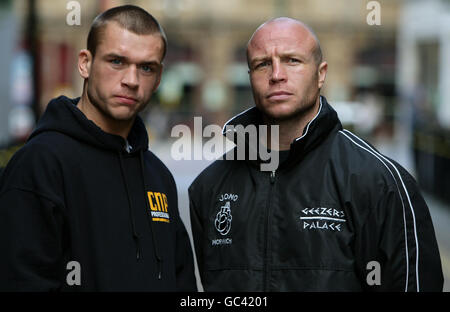 Boxen - John Murray V John Thaxton - Pressekonferenz - Manchester 235 Casino Stockfoto