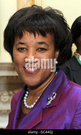 Baroness Scotland während des Black Powerlist Empfangs in Downing Street, London. Stockfoto