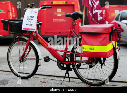 Poststreik Stockfoto