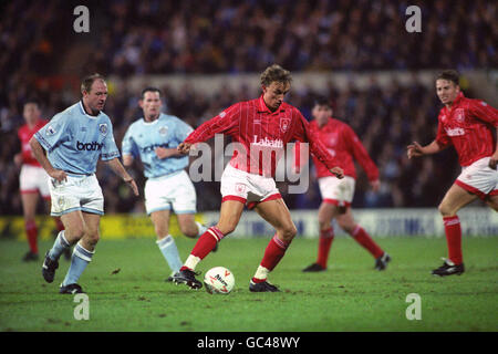 Fußball - Coca Cola Cup - 4. Runde - Nottingham Forest gegen Manchester City - City Ground Stockfoto