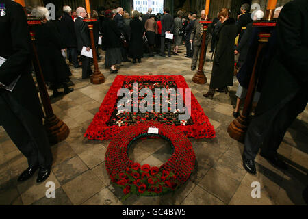 Bräuche und Traditionen - Tag des Waffenstillstands - Westminster Abbey - London Stockfoto