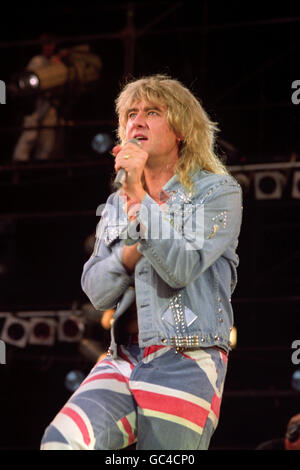 Musik, Def Leppard, Joe Elliott. Joe Elliott, Sänger der Rockband Def Leppard. Stockfoto