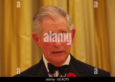 Der britische Prinz Charles spricht gestern Abend bei einem Staatsessen in Ottawa zu Ehren des Thronfolgers und seiner Frau. Stockfoto