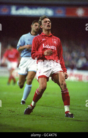 Fußball - Coca Cola Cup - 4. Runde - Nottingham Forest gegen Manchester City - City Ground Stockfoto