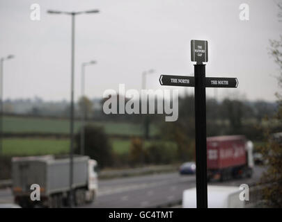 Autobahn M1 wird 50 Stockfoto