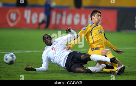 Fußball - WM 2010 - Qualifikationsrunde - Gruppe Six - Ukraine V England - Dnipro Arena Stockfoto