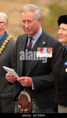 Prince Of Wales in Black Watch Dienst Stockfoto