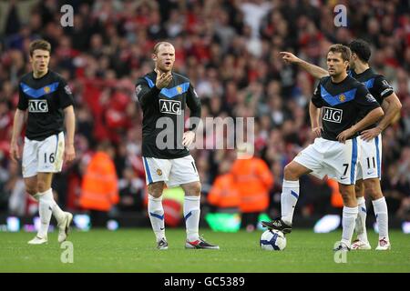 Fußball - Barclays Premier League - Liverpool gegen Manchester United – Anfield Road Stockfoto