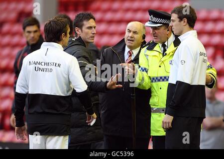 Fußball - Barclays Premier League - Liverpool gegen Manchester United – Anfield Road Stockfoto