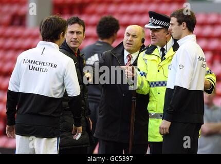 Fußball - Barclays Premier League - Liverpool gegen Manchester United – Anfield Road Stockfoto