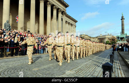 Homecoming Parade in Liverpool Stockfoto