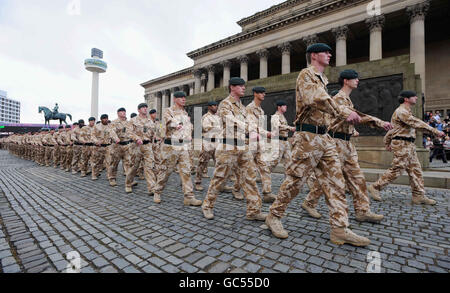 Homecoming Parade in Liverpool Stockfoto