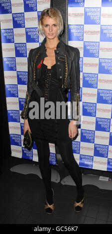 Jacquetta Wheeler kommt zum Terrence Higgins Trust Supper Club in Floridita in der Wardour Street im Zentrum von London. Stockfoto