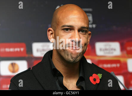 Fußball - UEFA Europa League - Gruppe I - Everton V SL Benfica - FC Everton Pressekonferenz - Goodison Park Stockfoto