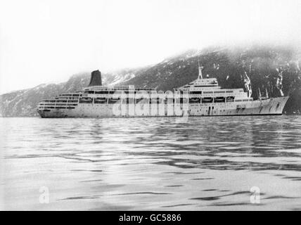 CRUISE LINER CANBERRA Stockfoto