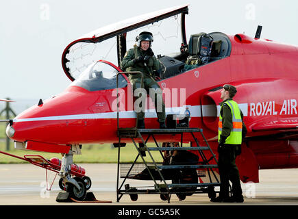 Erste Frau schließt sich der Red Arrows Stockfoto