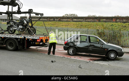 Cudicini verletzt bei Motorradunfall Stockfoto