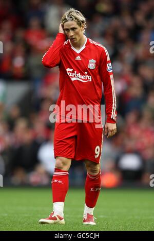 Fußball - Barclays Premier League - Liverpool / Manchester United - Anfield. Fernando Torres, Liverpool Stockfoto