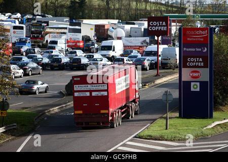 Autobahn M1 wird 50 Stockfoto