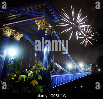 Bonfire Night Feuerwerk - Glasgow Stockfoto