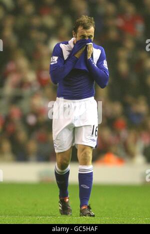 Fußball - Barclays Premier League - Liverpool - Birmingham City - Anfield. James McFadden, Birmingham City Stockfoto