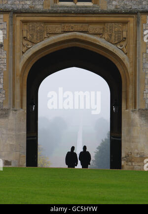 Investitur in Windsor Castle Stockfoto