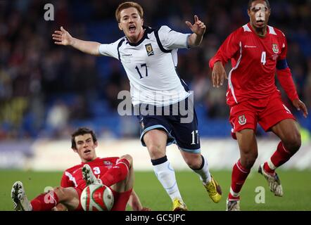 Fußball - internationale Freundschaftsspiele - Wales V Schottland - Cardiff City Stadium Stockfoto