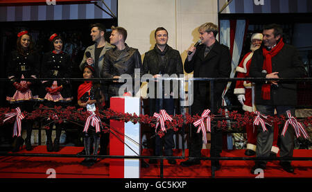 Westlife Weihnachtsbeleuchtung Stockfoto