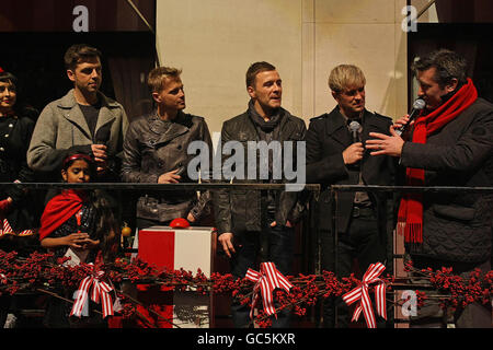 Westlife Weihnachtsbeleuchtung Stockfoto