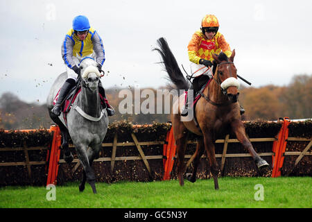 -Im Nordwesten Racing Masters Betfair Chase - Rennen Haydock Park Rennbahn Stockfoto