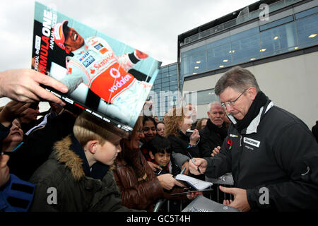 Rennsport - Powered by Mercedes-Benz Live ' 09 - Brooklands Stockfoto