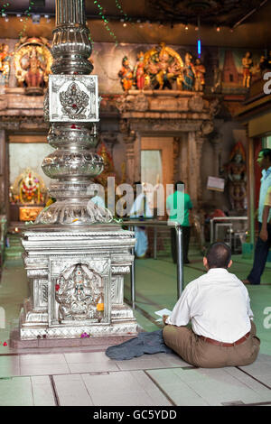 Sri Veeramakaliamman Tempel in Little India, Singapur Stockfoto