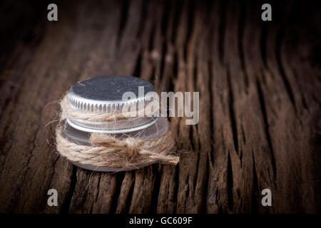 Handgemachte DIY Naturzucker Lip scrub mit Honig und Kokosnuss-Öl Stockfoto