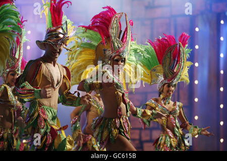 der Karneval in der Stadt Las Palmas auf der Insel Gran Canaria auf den Kanarischen Insel von Spanien im Atlantischen Ozean. Stockfoto