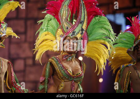 der Karneval in der Stadt Las Palmas auf der Insel Gran Canaria auf den Kanarischen Insel von Spanien im Atlantischen Ozean. Stockfoto