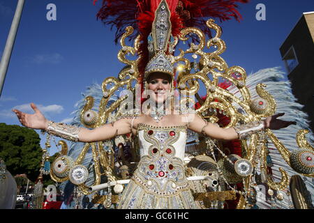 der Karneval in der Stadt Las Palmas auf der Insel Gran Canaria auf den Kanarischen Insel von Spanien im Atlantischen Ozean. Stockfoto