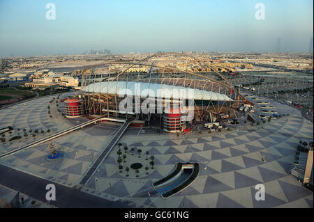 Fußball - internationale Freundschaftsspiele - Brasilien V England - England-Training - Khalifa International Stadium - Doha Stockfoto