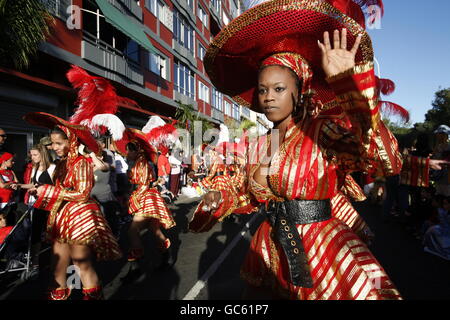 der Karneval in der Stadt Las Palmas auf der Insel Gran Canaria auf den Kanarischen Insel von Spanien im Atlantischen Ozean. Stockfoto