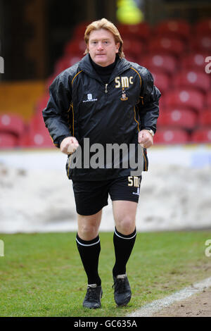 Fußball - Coca-Cola Football League Two - Bradford City / Cheltenham Town - Coral Windows Stadium. Stuart McCall, Bradford City Manager Stockfoto