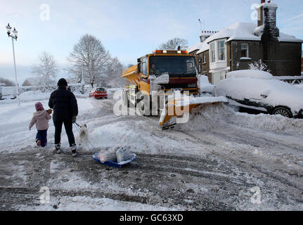 Winterwetter Stockfoto