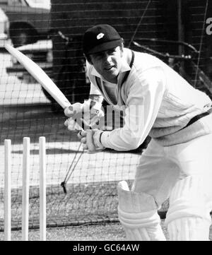 Cricket - Portrait - Netze. England und Yorkshire Cricketspieler Geoff boykottieren die Netze Stockfoto