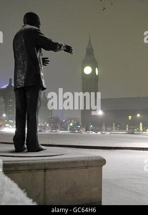 Winterwetter Jan13th Stockfoto