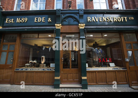 Ede & Ravenscroft, Kleidung schneidern und Gewand Entscheidungsträger für die Anwaltschaft, Chancery Lane, London, England, UK Stockfoto