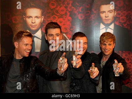 Westlife Parfum launch Stockfoto