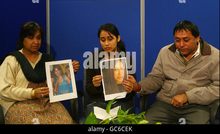 Geeta Aulakhs Familie appellieren für Zeugen Stockfoto