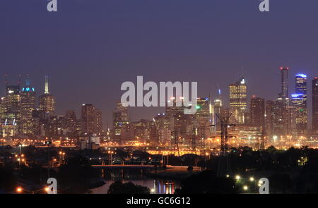 Melbourne Stadtbild Ansicht Australien Stockfoto