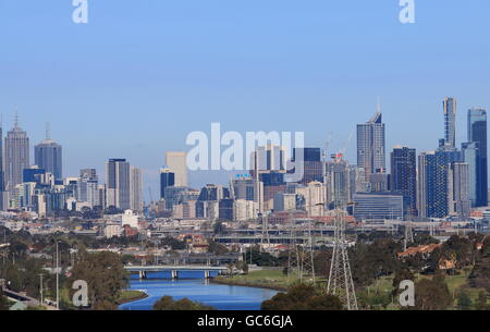 Stadtbild von Melbourne Australien Stockfoto