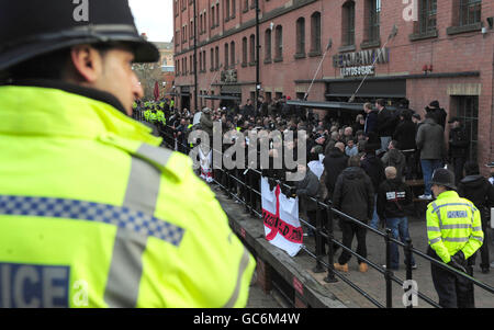 English Defence League protest Stockfoto