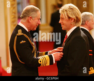 Investitur am Buckingham Palace Stockfoto